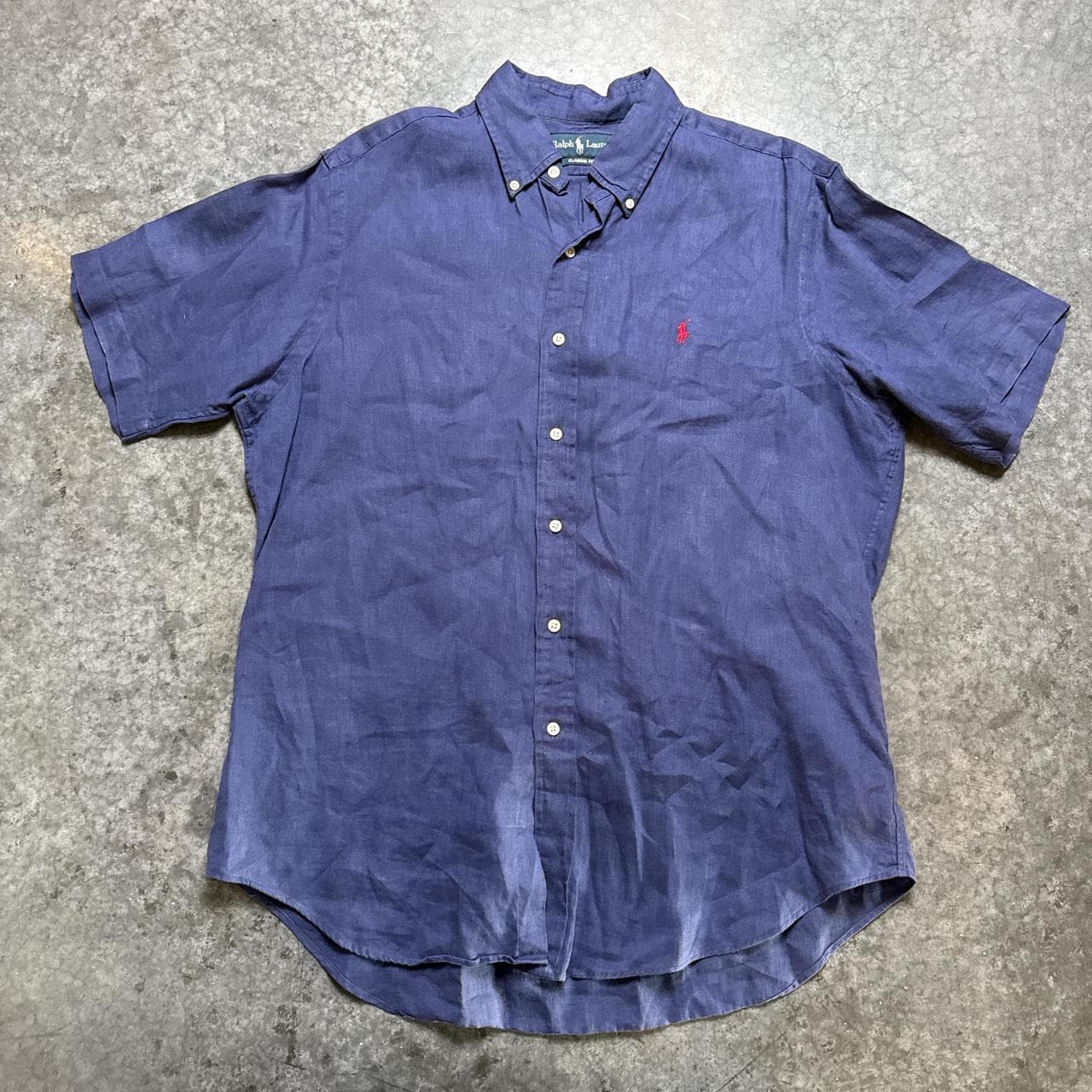 חולצת פשתן כחולה · Polo Ralph Lauren