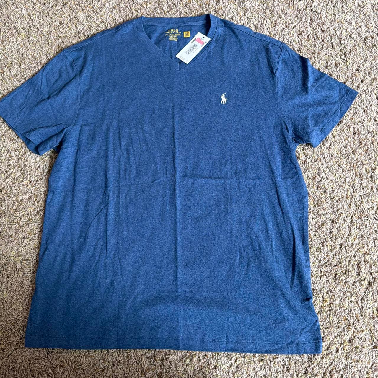 טי-שירט צווארון וי כחול · Polo Ralph Lauren