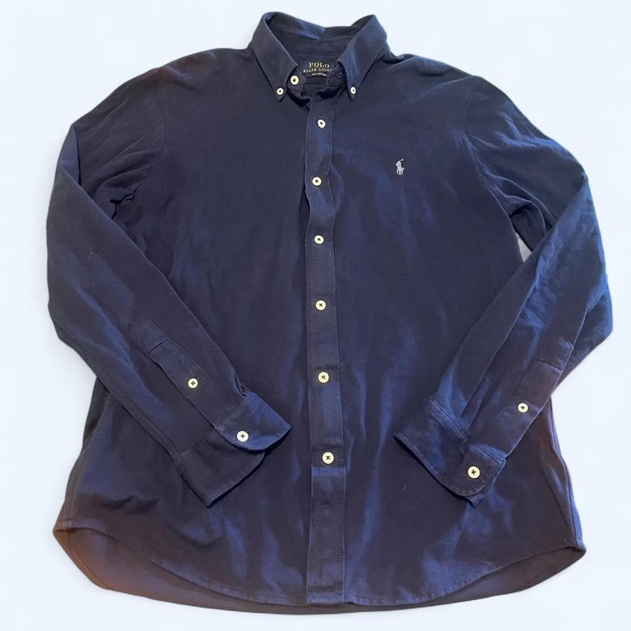 חולצה מכופתרת שרוול ארוך נייבי · Polo Ralph Lauren