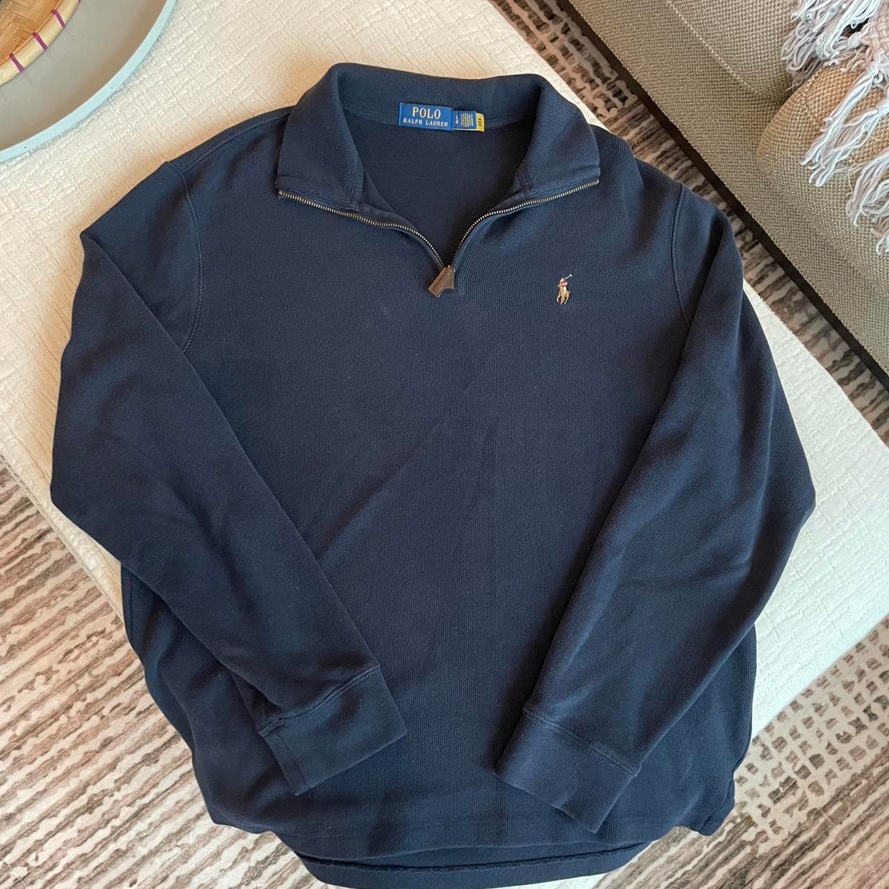 סריג quarter zip נייבי · Polo Ralph Lauren