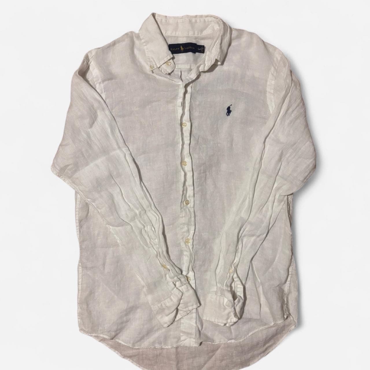 חולצת פשתן לבנה · Polo Ralph Lauren