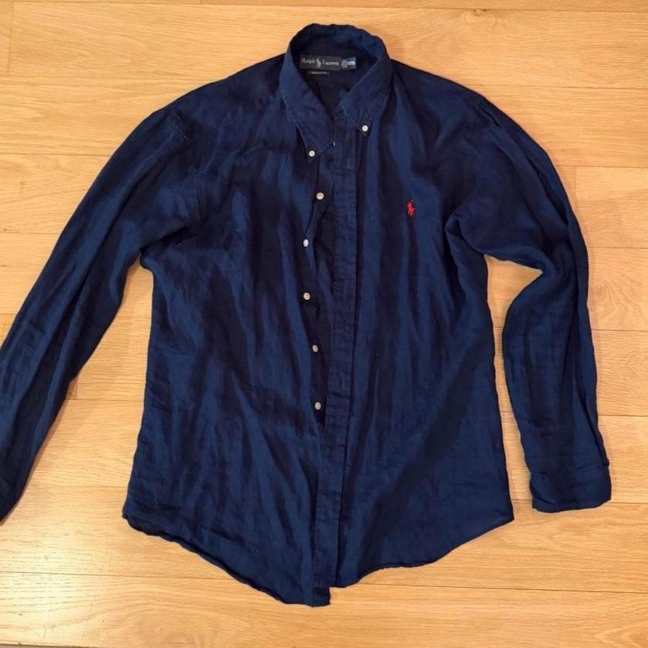 חולצת פשתן נייבי · Polo Ralph Lauren