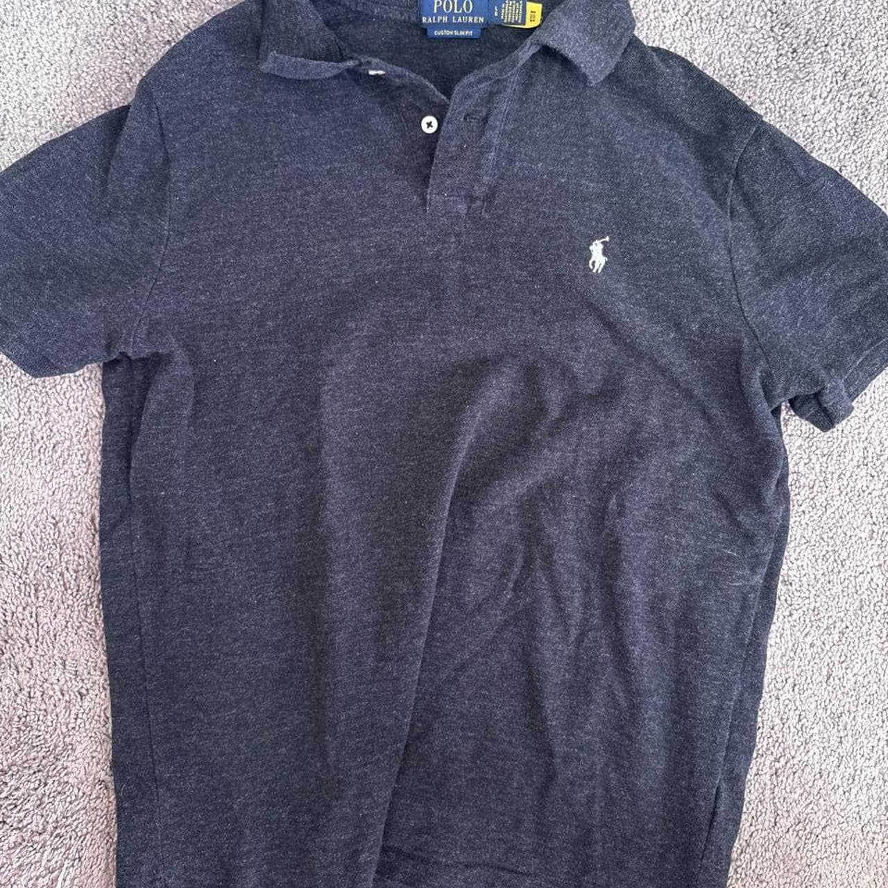 חולצת פולו אפור כהה · Polo Ralph Lauren